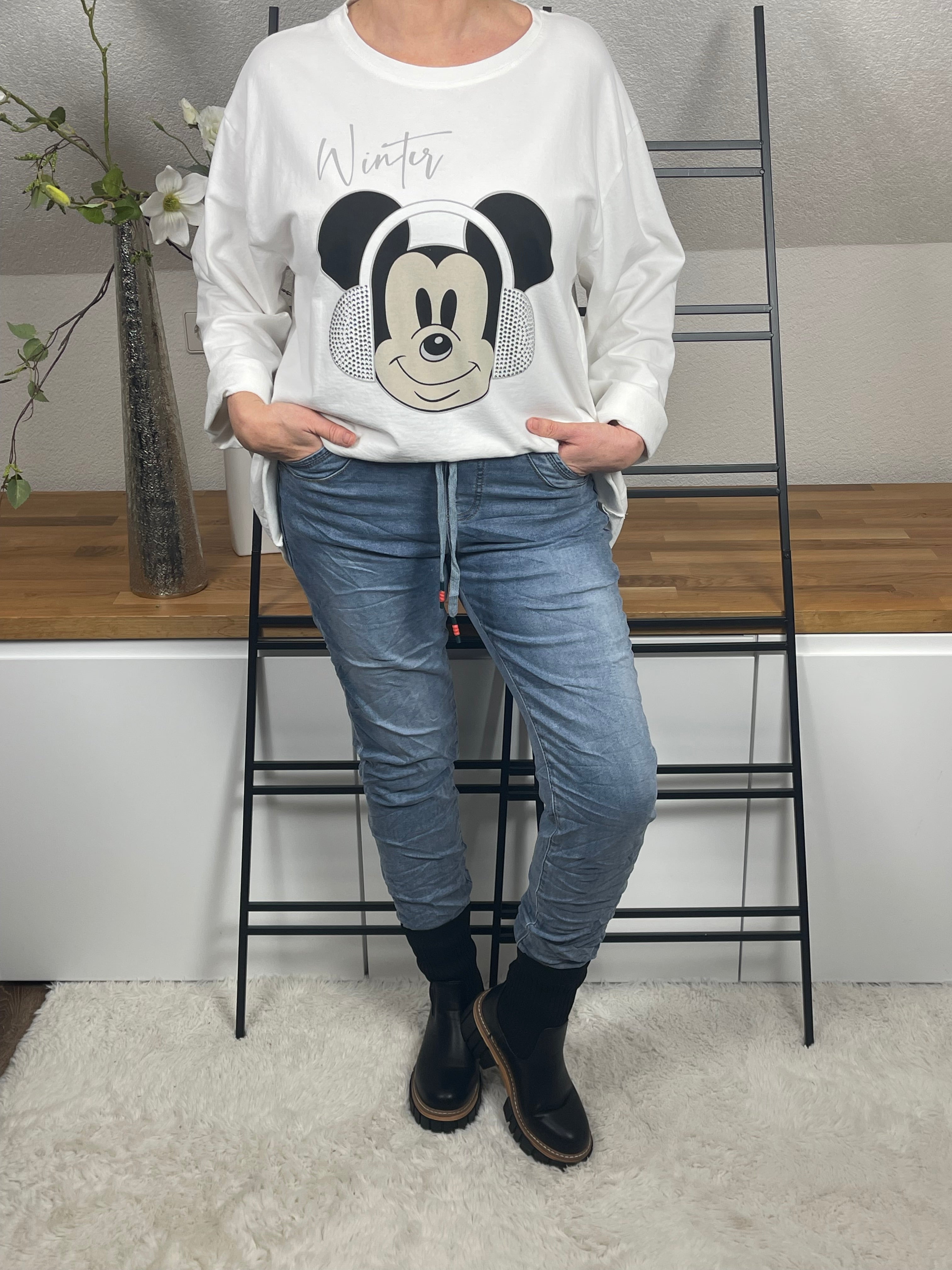 !!!AKTION!!!                           Damen - Shirt „Mickey“ in 4 Farben