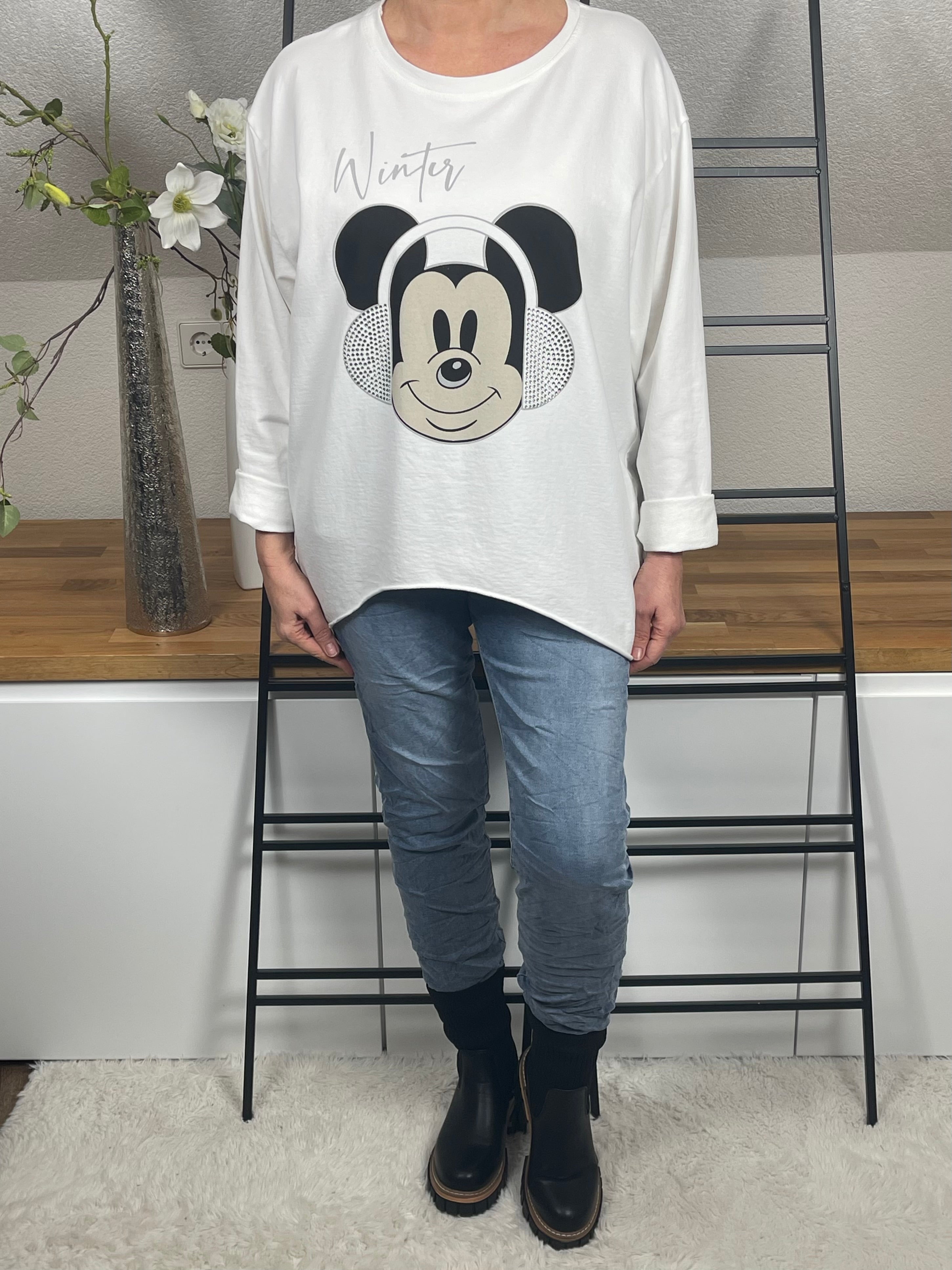 !!!AKTION!!!                           Damen - Shirt „Mickey“ in 4 Farben