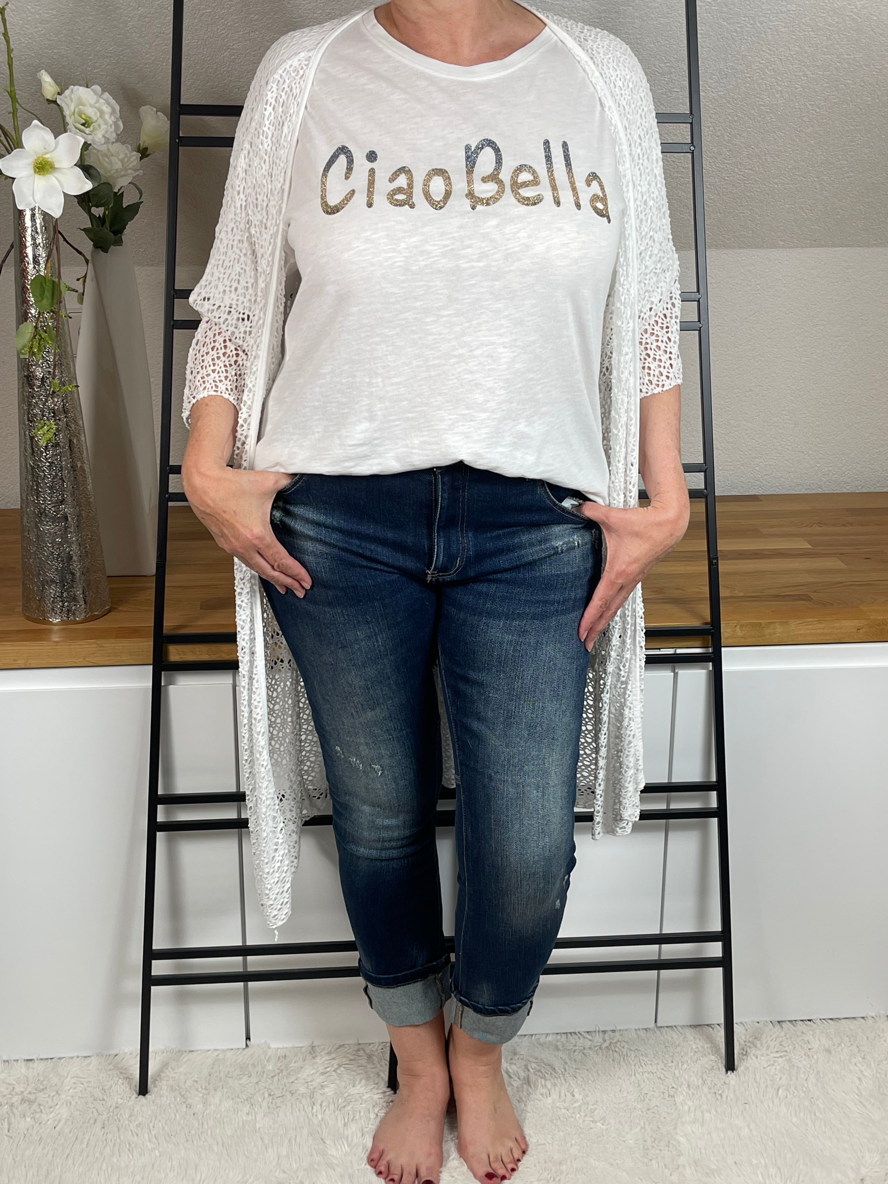 T - Shirt „CiaoBella“ Einheitsgrösse Gr. 38 - 42/44